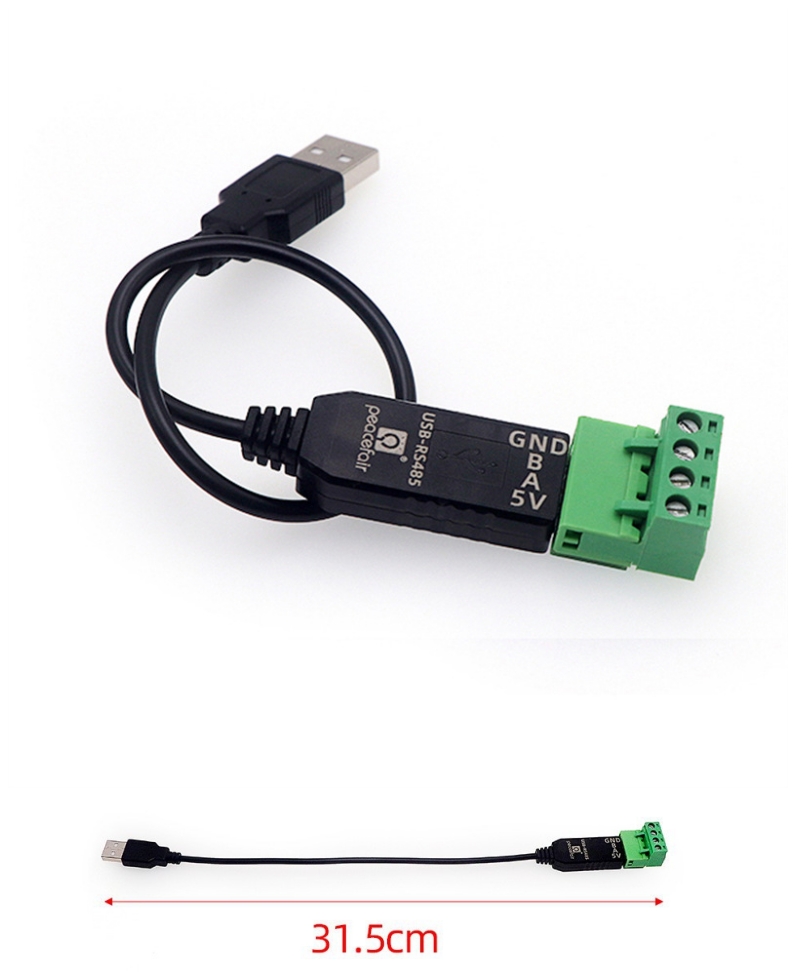 RS485 to USB 변환기 4핀 터미널 케이블 31.5cm