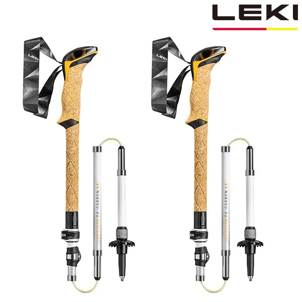 [정품][LEKI/레키] 크레시다 FX 카본 AS 5단 접이식 스틱2개(1SET)/스피드락2+/충격방지/아르곤에어그립