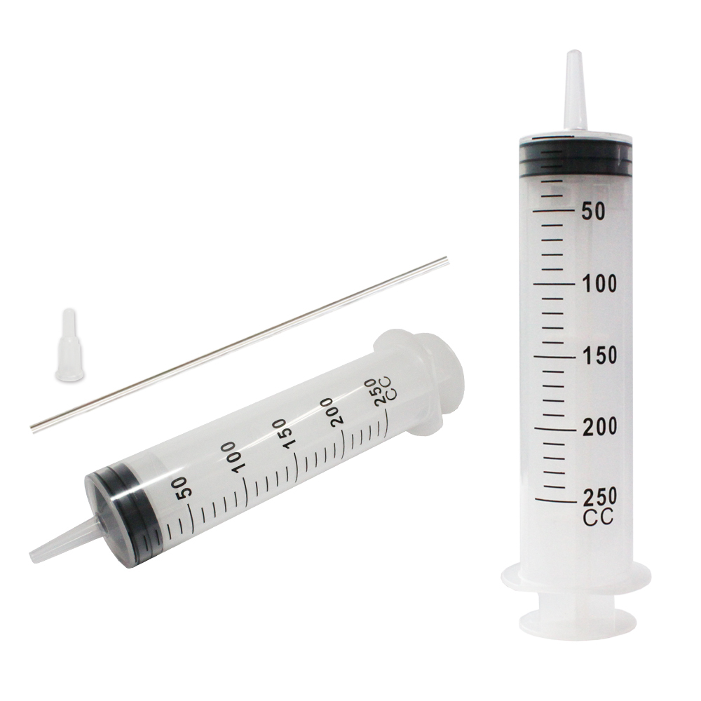 250ml 대용량주사기/실리콘튜브100cm포함/액체흡입기