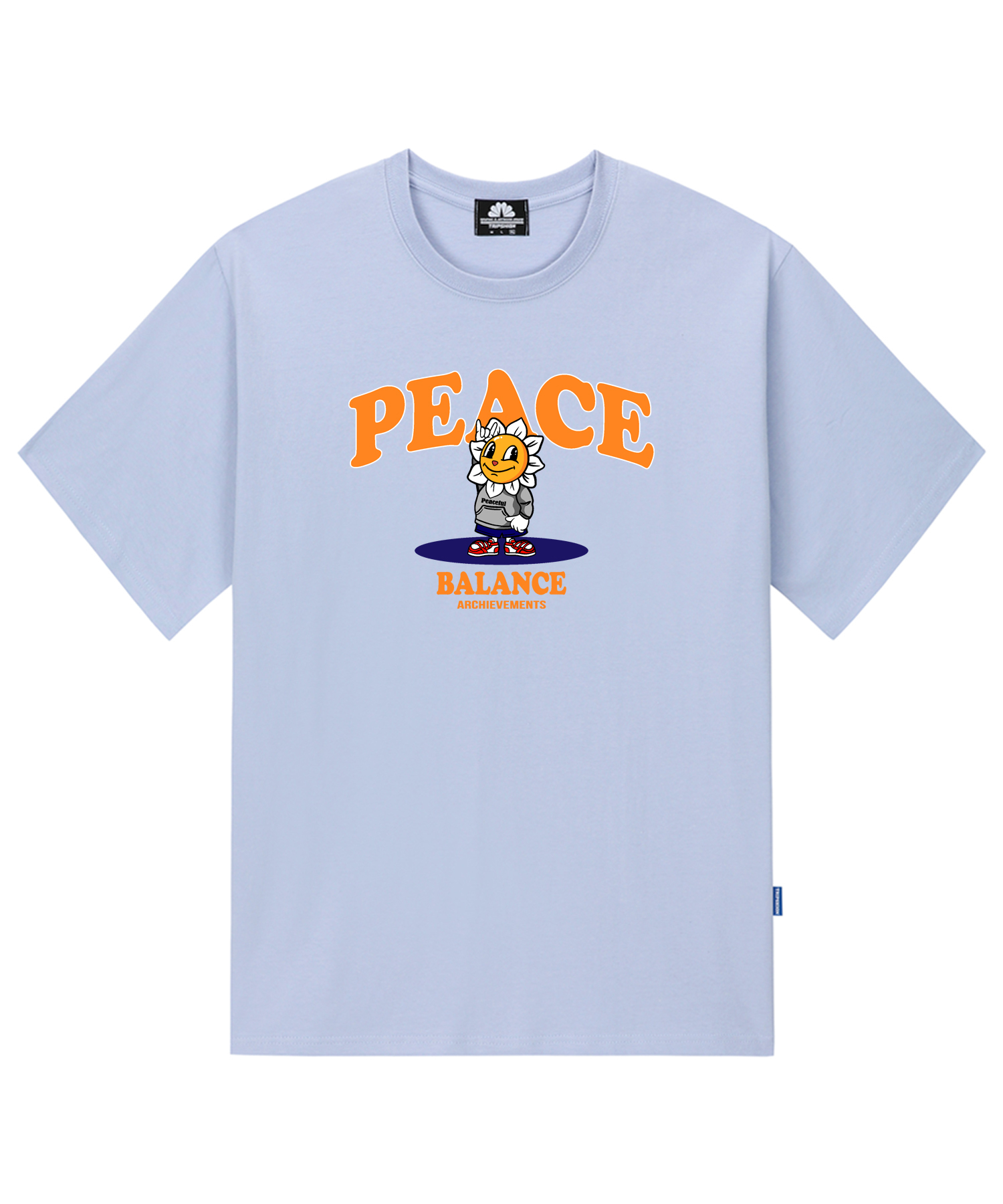 PEACE TIGER GRAPHIC T-SHIRTS - PURPLE
