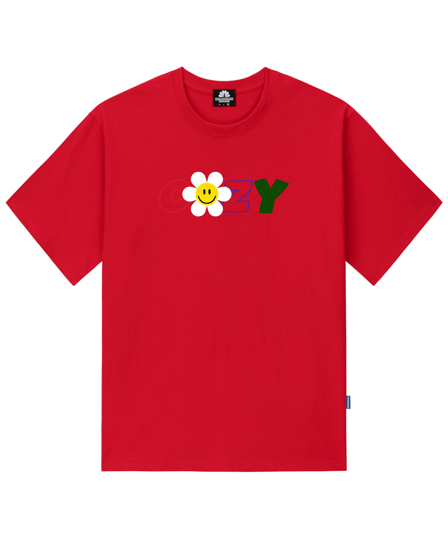 COZY DAISY T-SHIRTS - RED