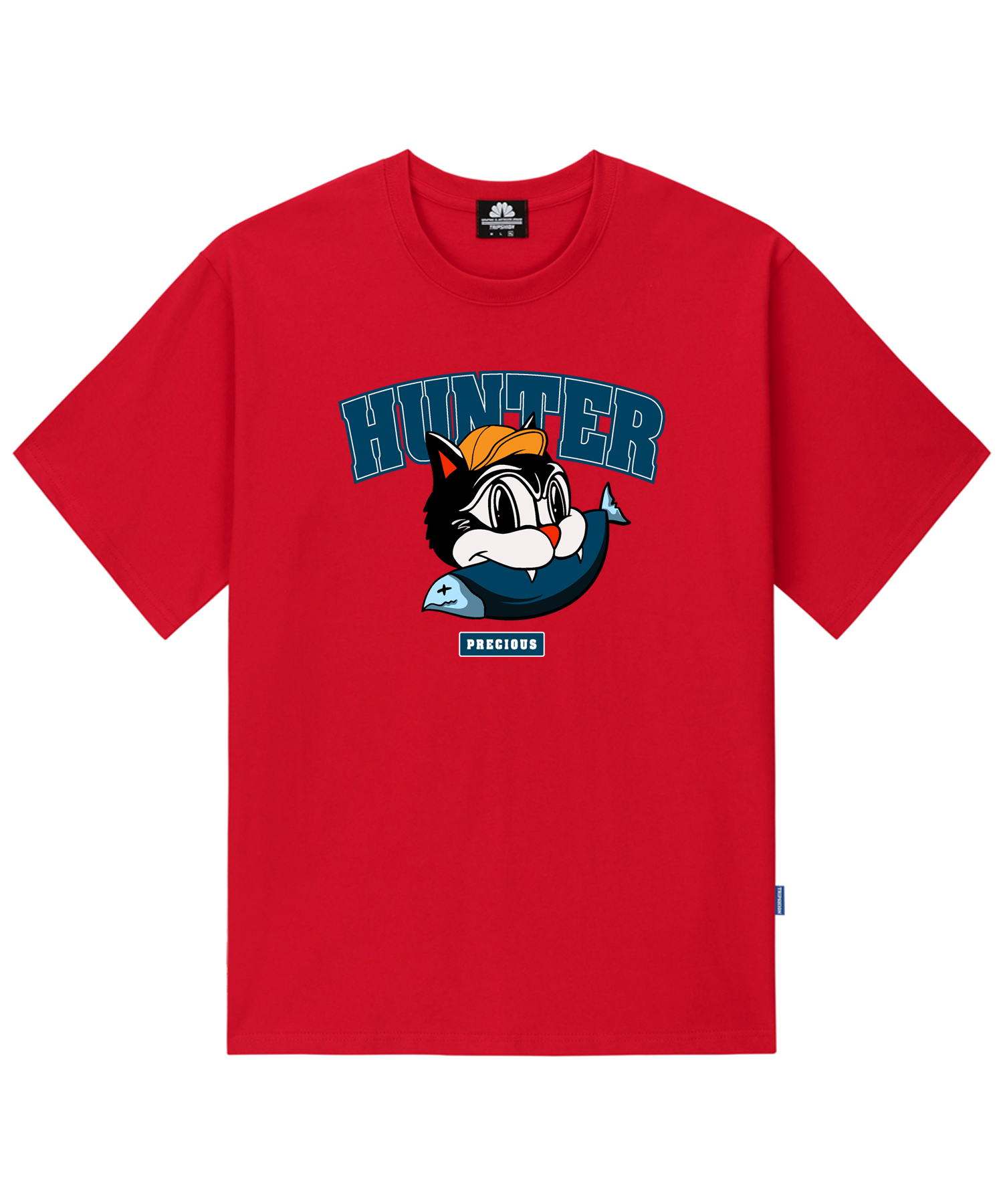 HUNTER CAT GRAPHIC T-SHIRTS - RED