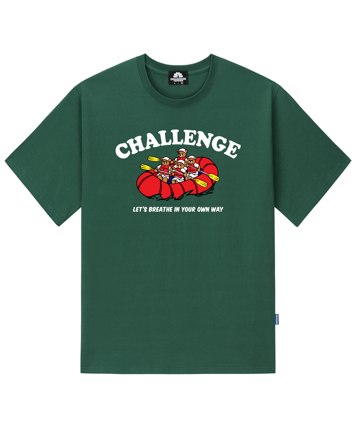 CHALLENGE BOAT BEAR GRAPHIC T-SHIRTS - GREEN