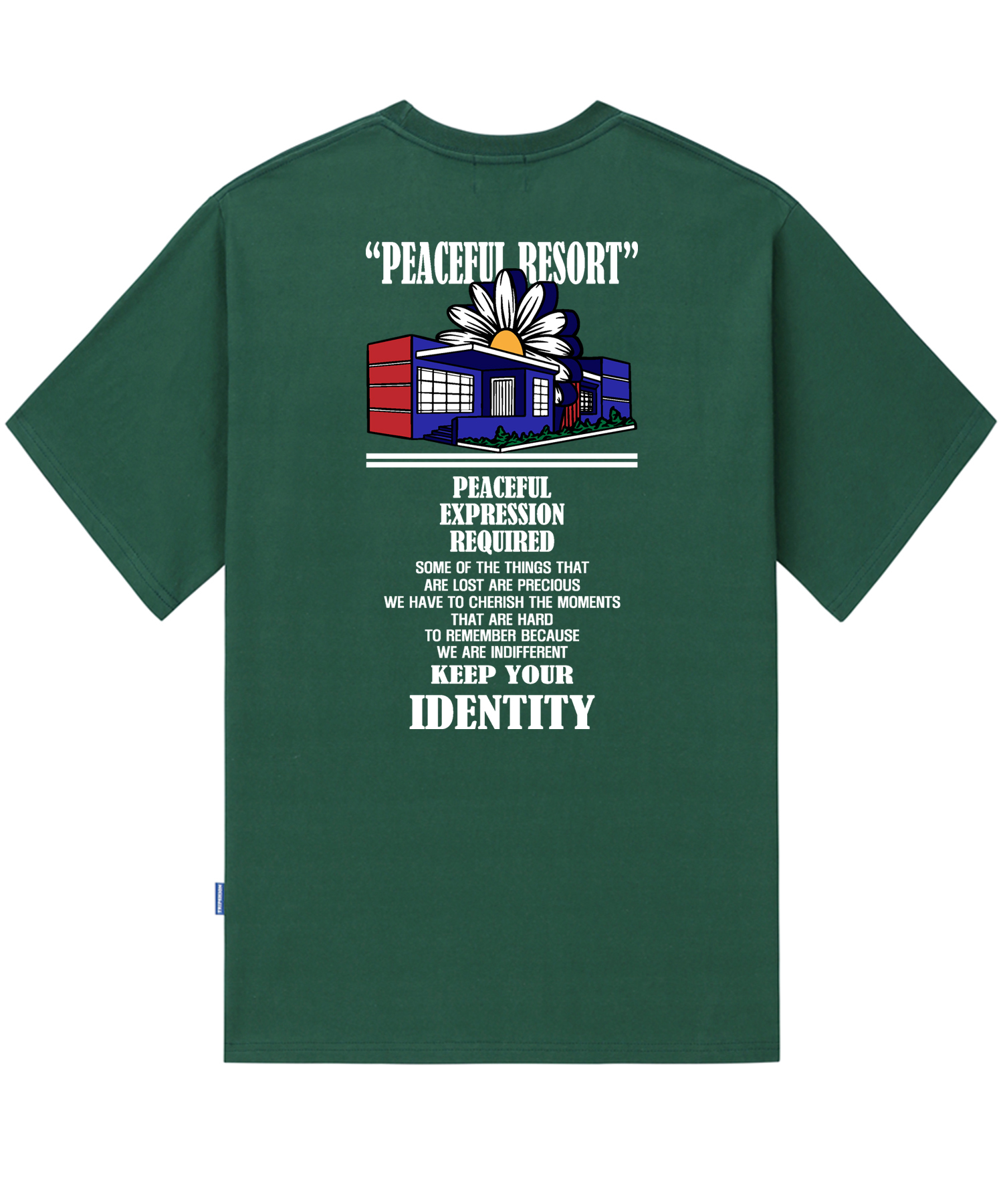 PEACEFUL RESORT GRAPHIC T-SHIRTS - GREEN