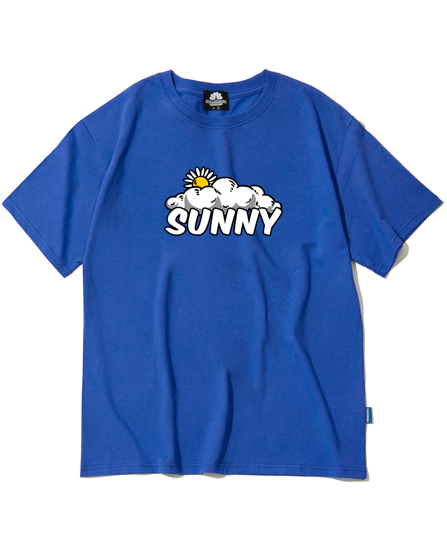 SUNNY &amp; CLOUD GRAPHIC T-SHIRTS - BLUE