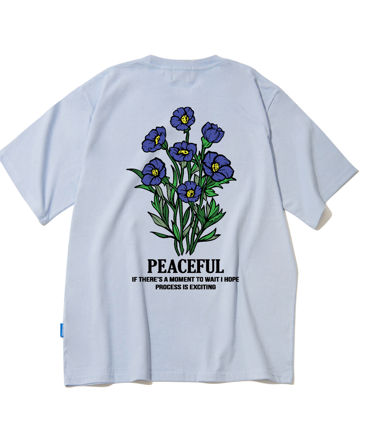 BLUE FLOWER BUNDLE GRAPHIC T-SHIRTS - PURPLE