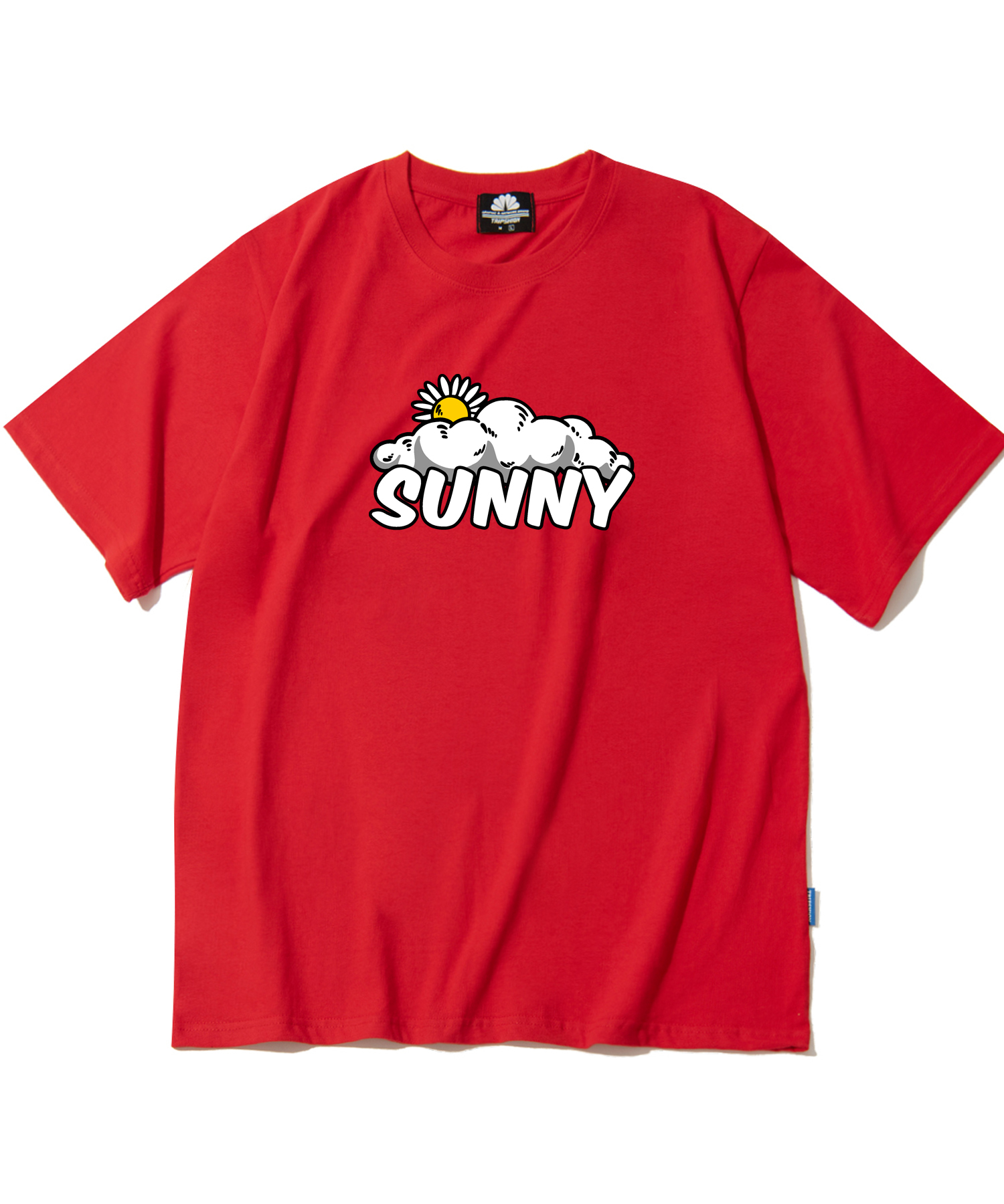 SUNNY &amp; CLOUD GRAPHIC T-SHIRTS - RED