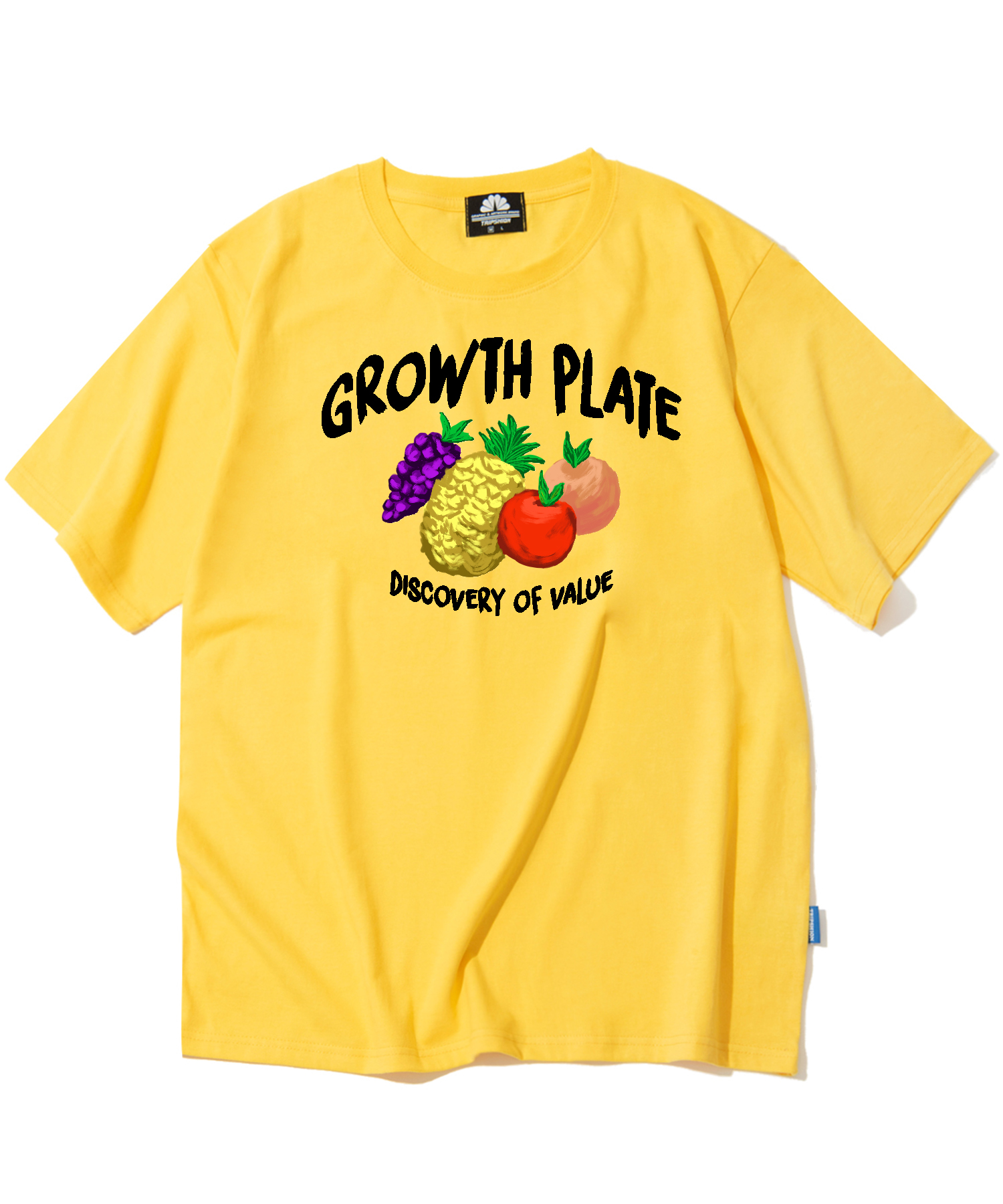 GROWTH PLATE FRUITS GRAPHIC T-SHIRTS - YELLOW
