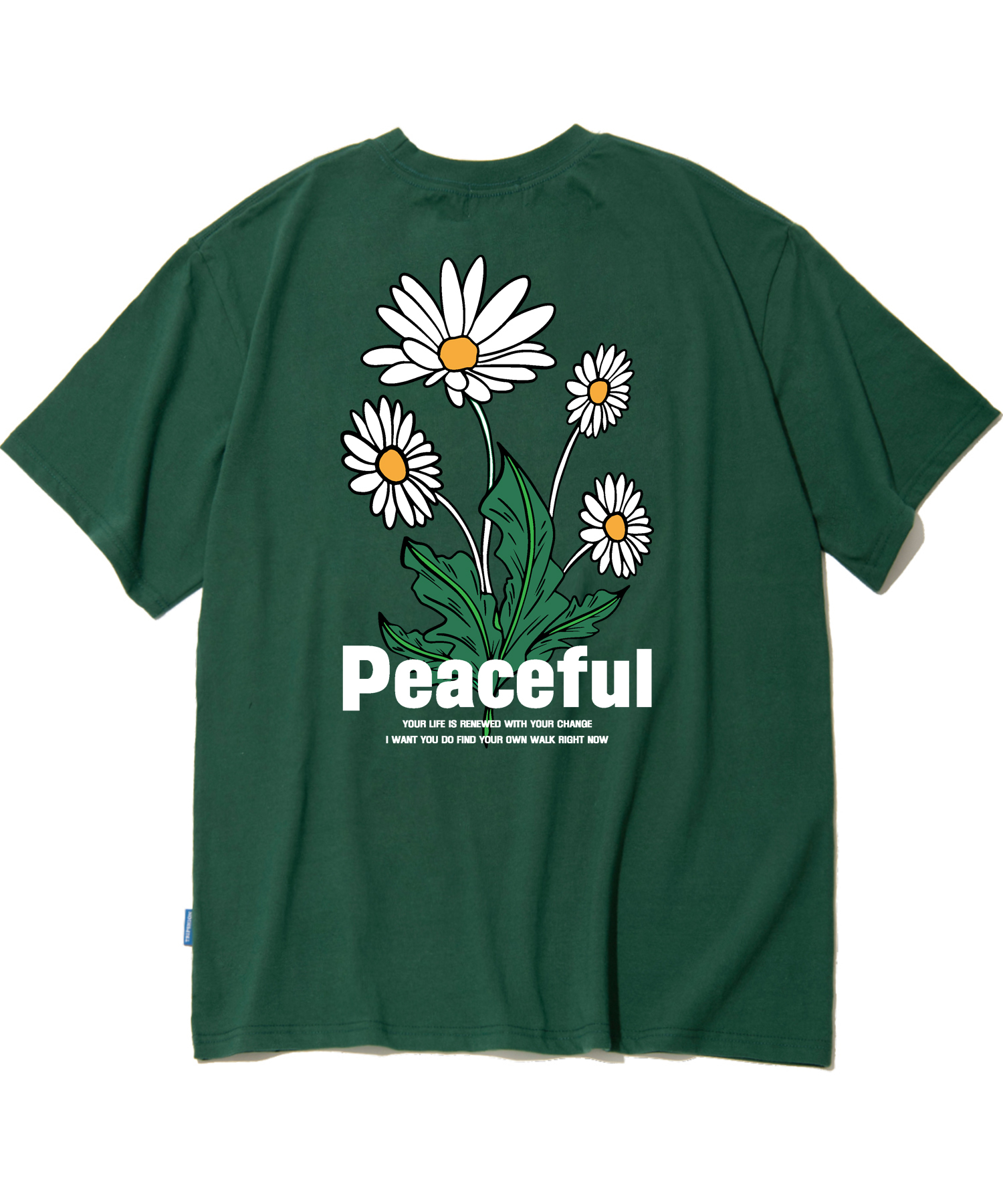PEACEFUL DAISY BUNDLE GRAPHIC  T-SHIRTS - GREEN