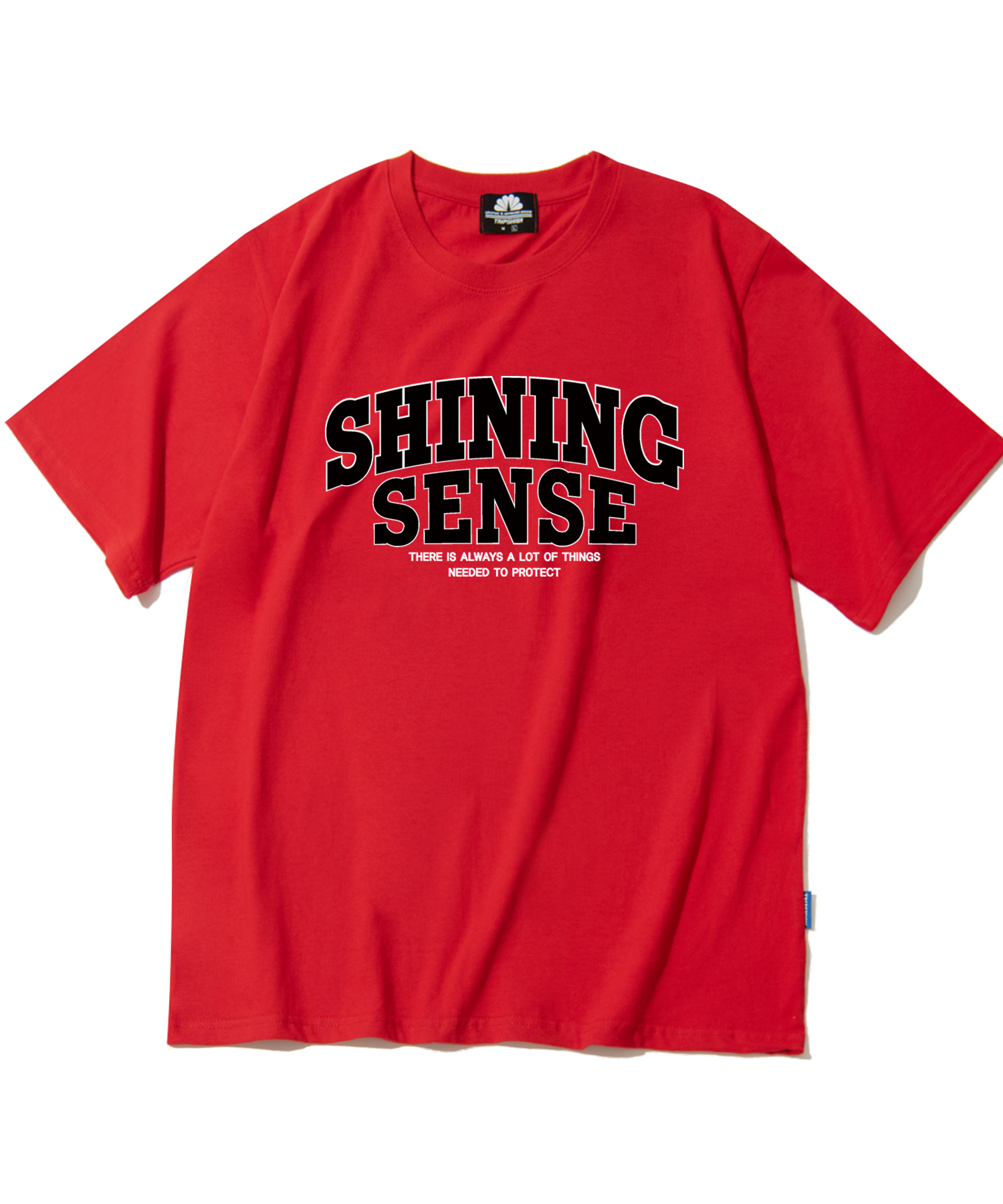 SHINING SENSE VARSITY LOGO T-SHIRTS - RED