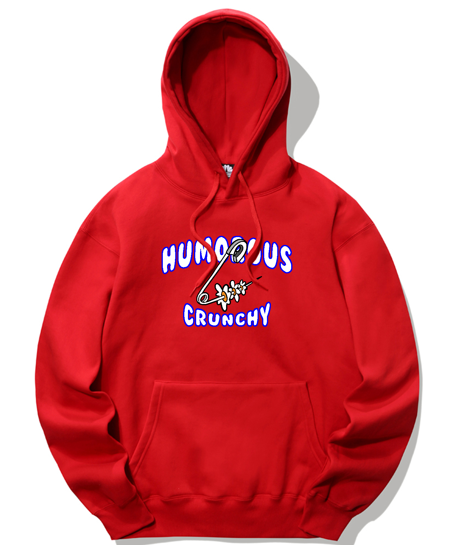 DAISY PIN GRAPHIC HOODIE - RED