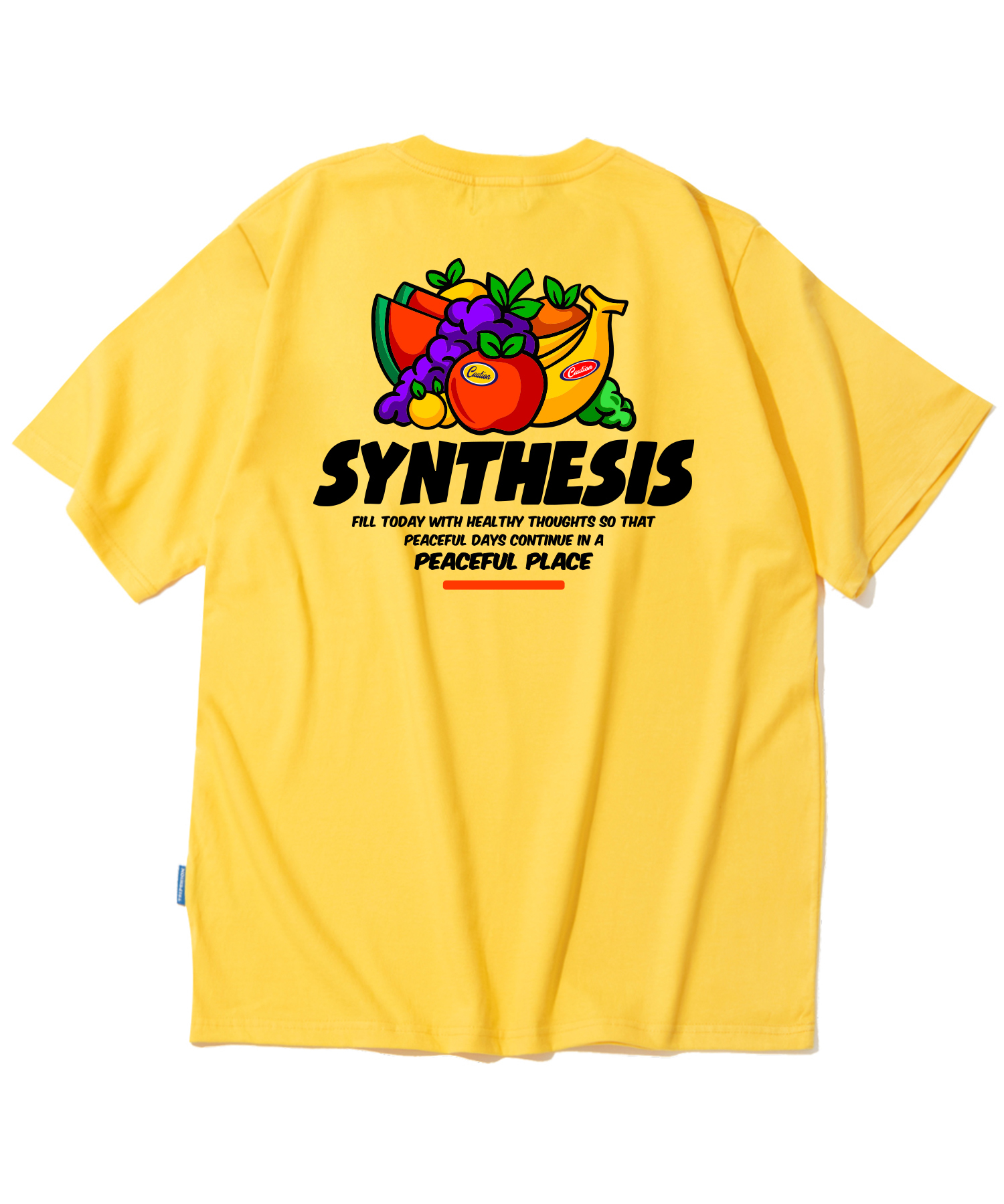 ASSORTED FRUITS GRAPHIC T-SHIRTS - YELLOW