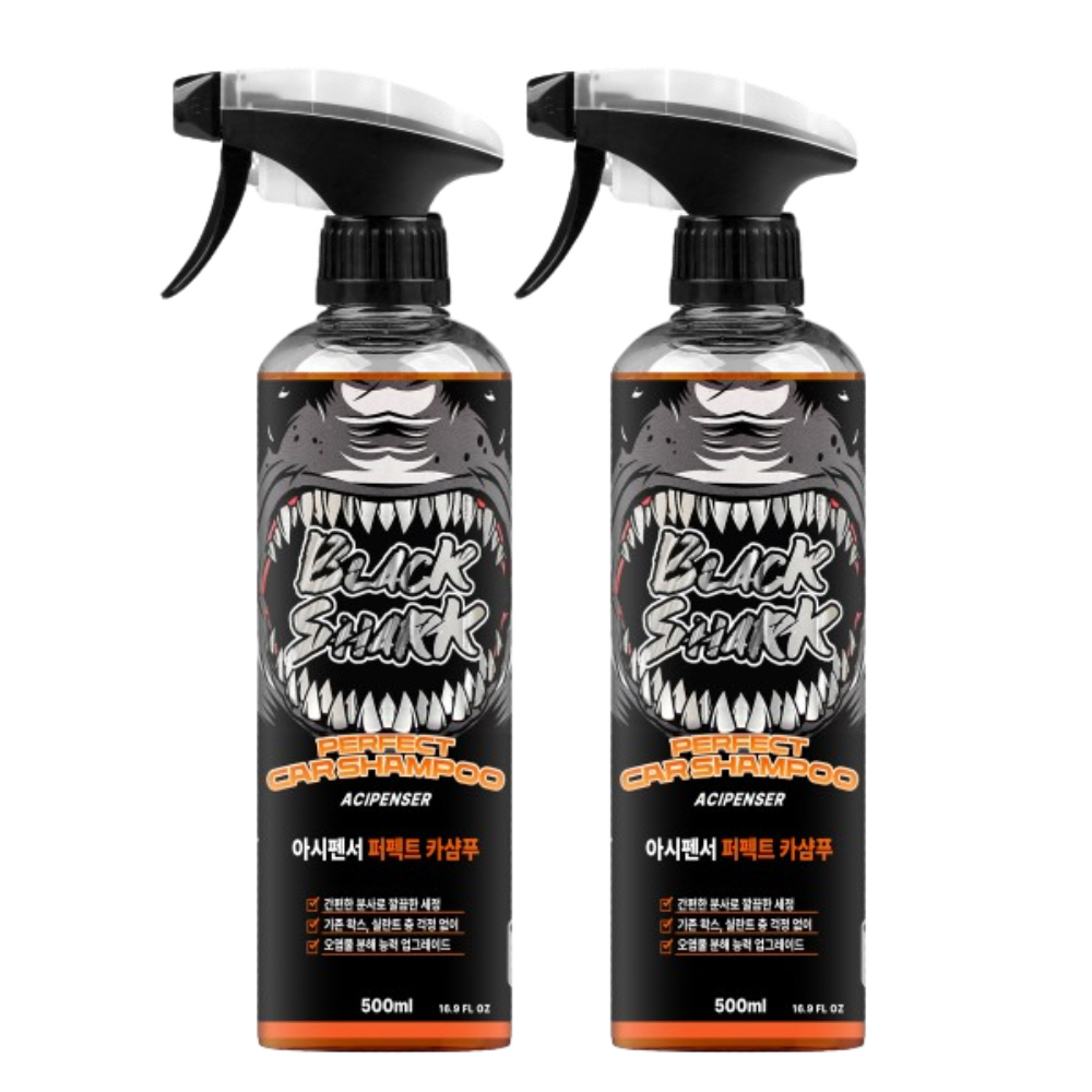 [블랙샤크] 고농축 버블 세정 카샴푸 500ml 2개