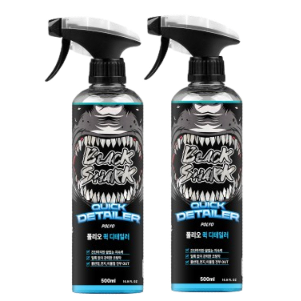 [블랙샤크] 차량용 광택 코팅 퀵디테일러 500ml 2개