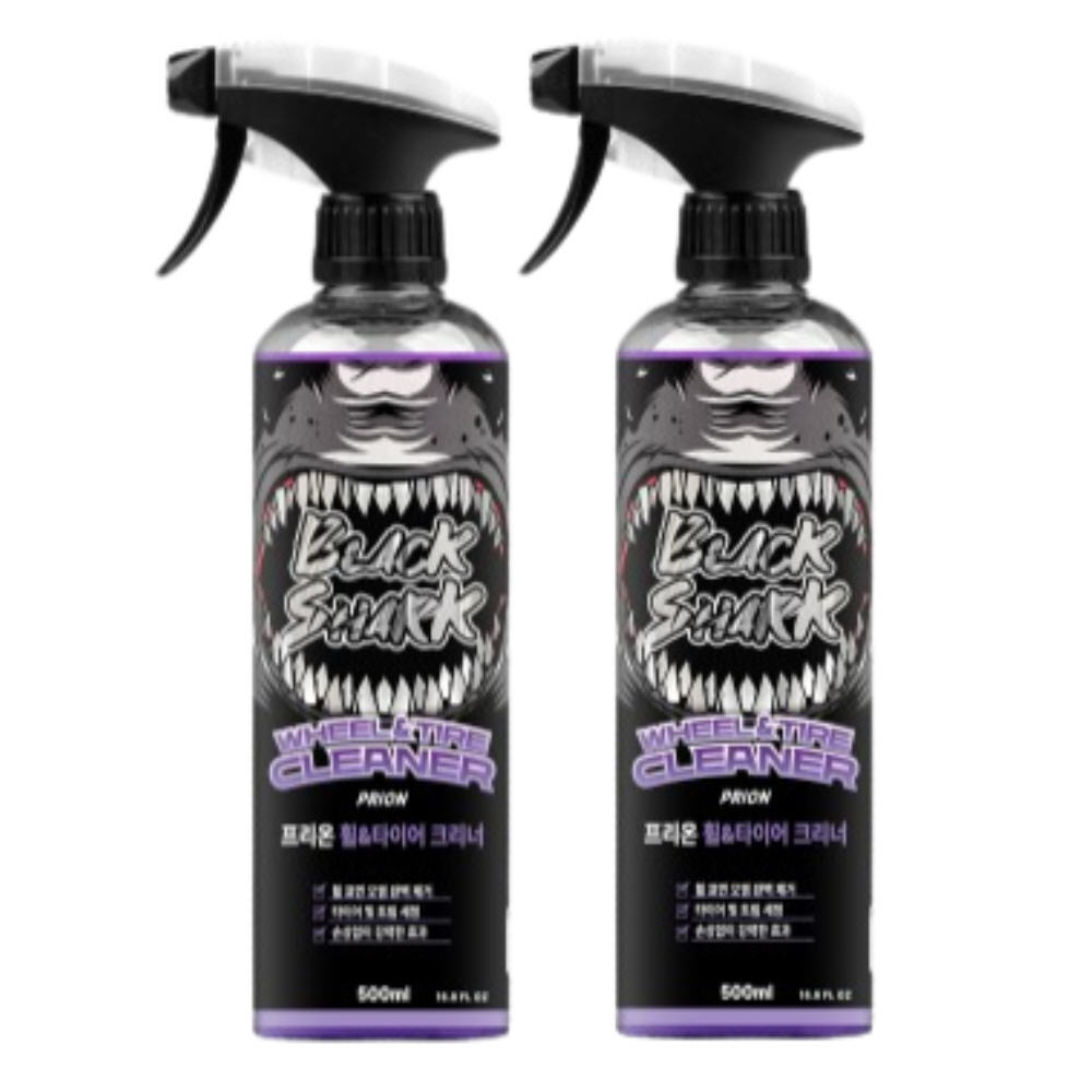[블랙샤크] 자동차 휠&타이어 크리너 500ml 2개