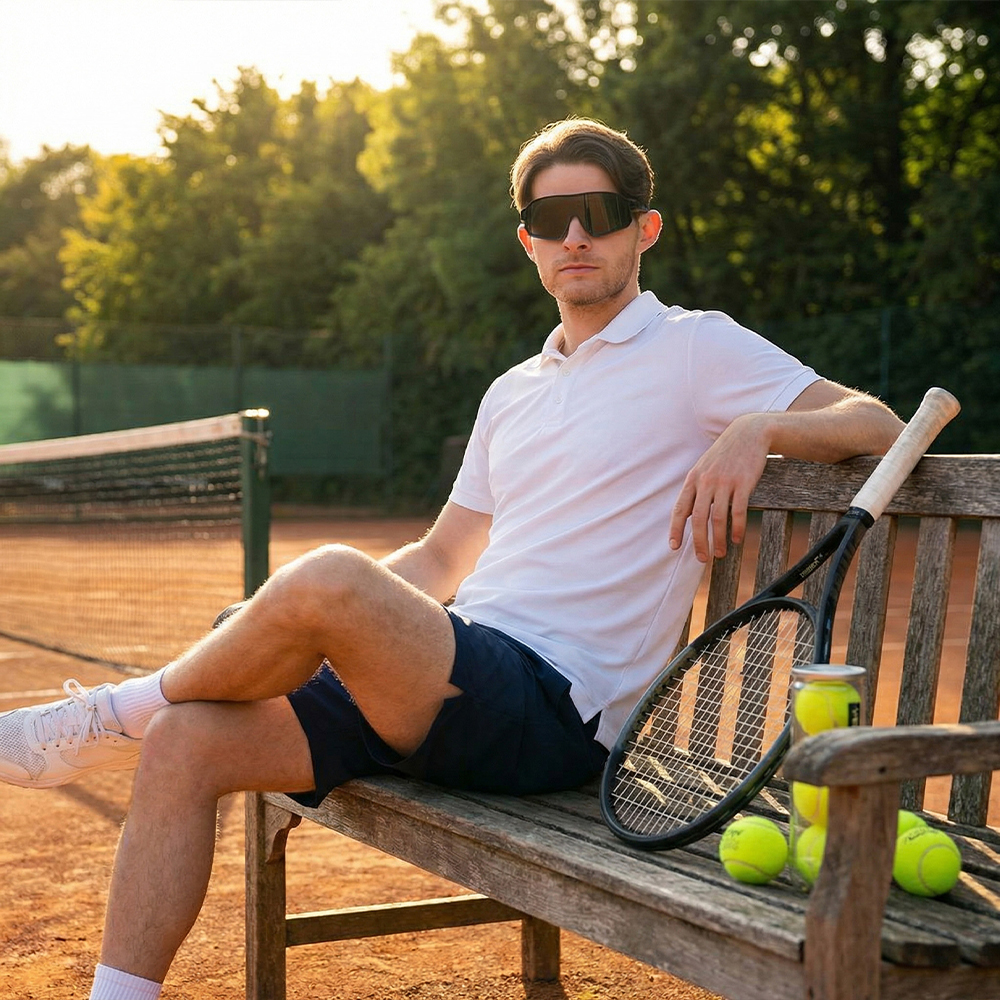 칸투칸 프리미엄 편광 와이드 렌즈 고글 블랙 자외선 차단 99%