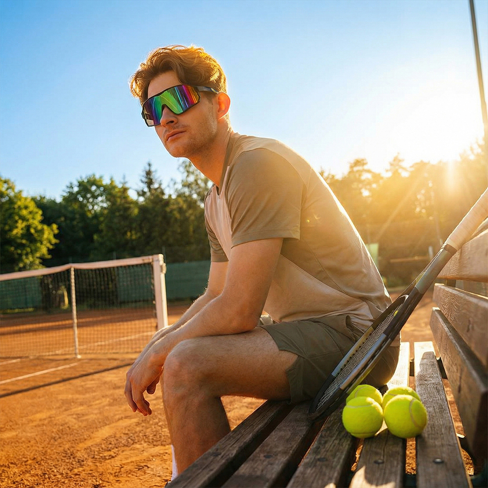 칸투칸 프리미엄 편광 와이드 미러 렌즈 고글 미러 그린 자외선 차단 99%