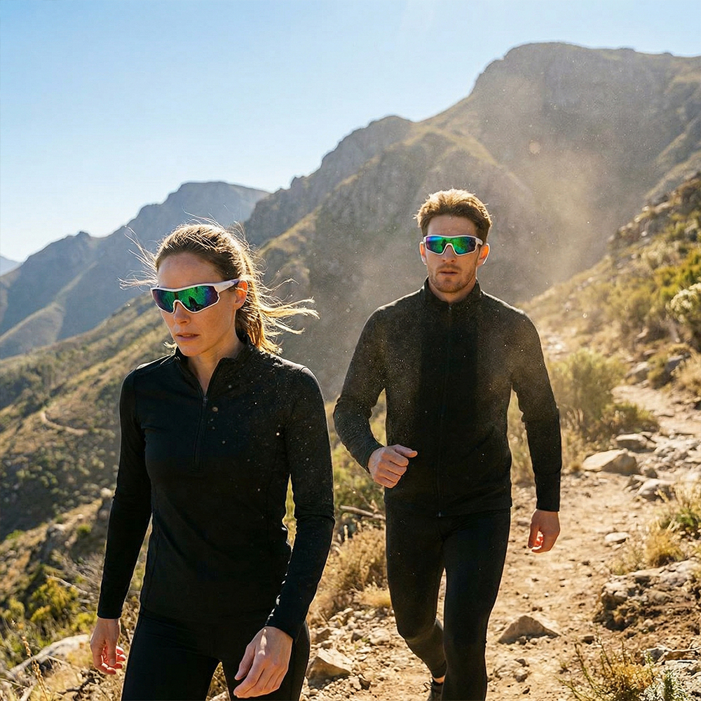 칸투칸 프리미엄 편광 와이드 미러 렌즈 고글 미러 화이트 자외선 차단 99%