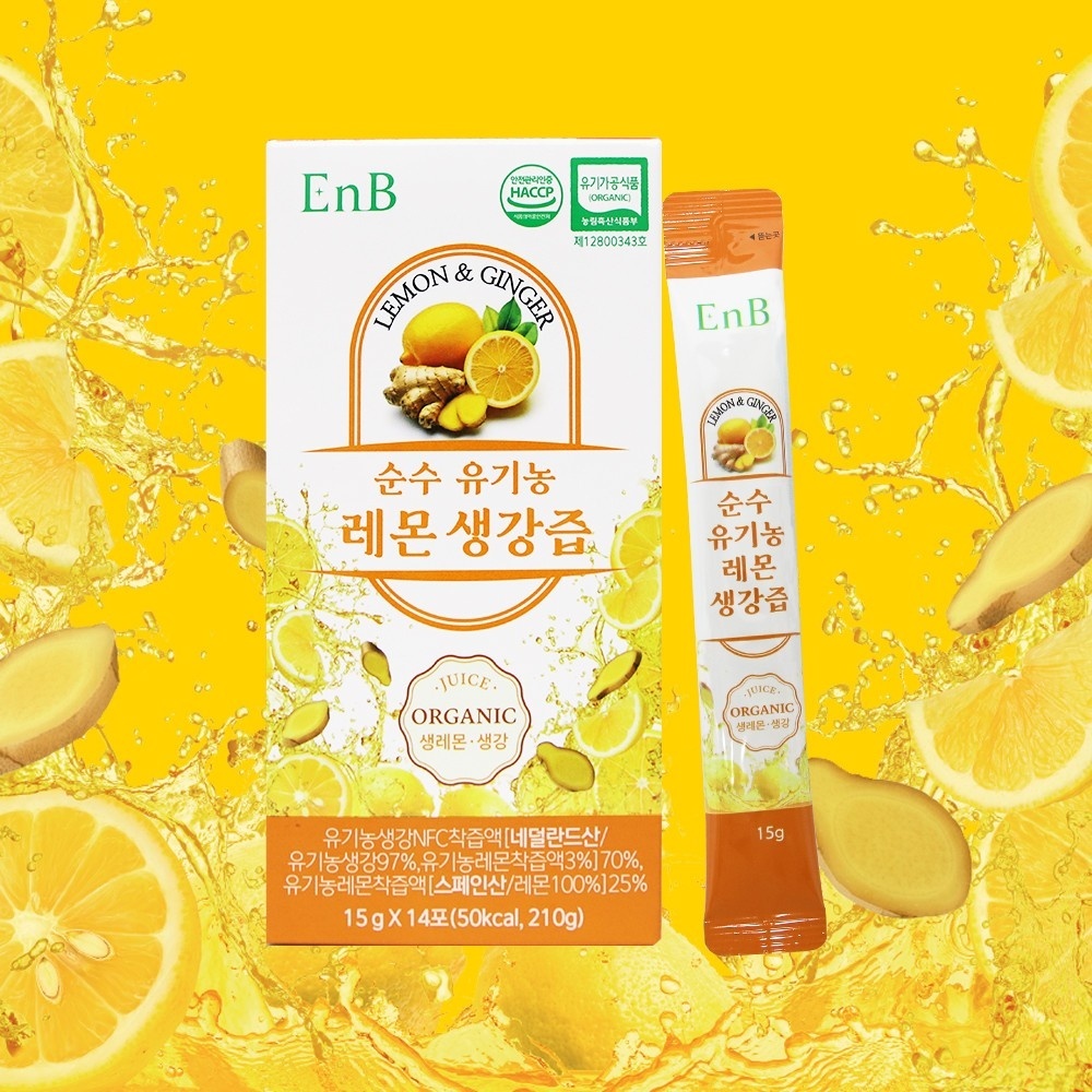 이엔비 순수 유기농 레몬생강즙