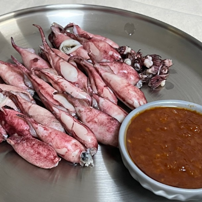 한입 통찜용 한치 1kg 15-30미 