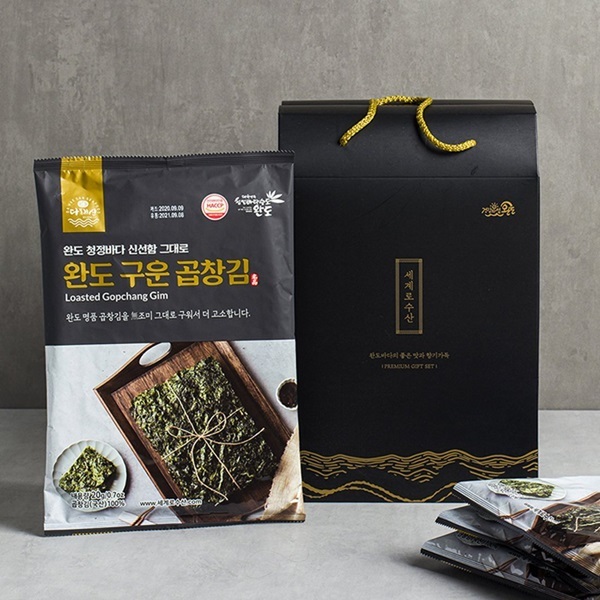 FMP 세계로수산 완도구운곱창김(6매 X 10봉)