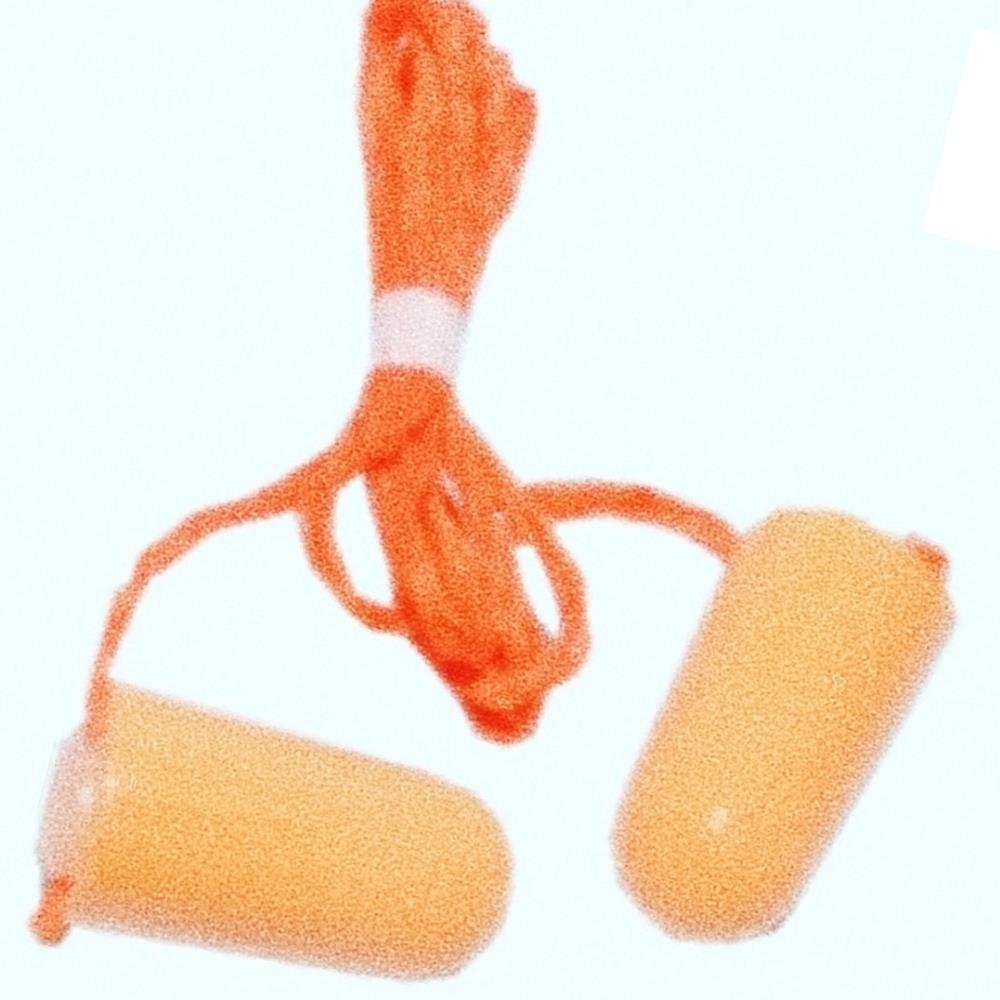 Oce 끈달린 방음 귀마개 여행공부공사 소음 차단 청력보호 소리 소음 감소 층간 소음 숙면 earplug