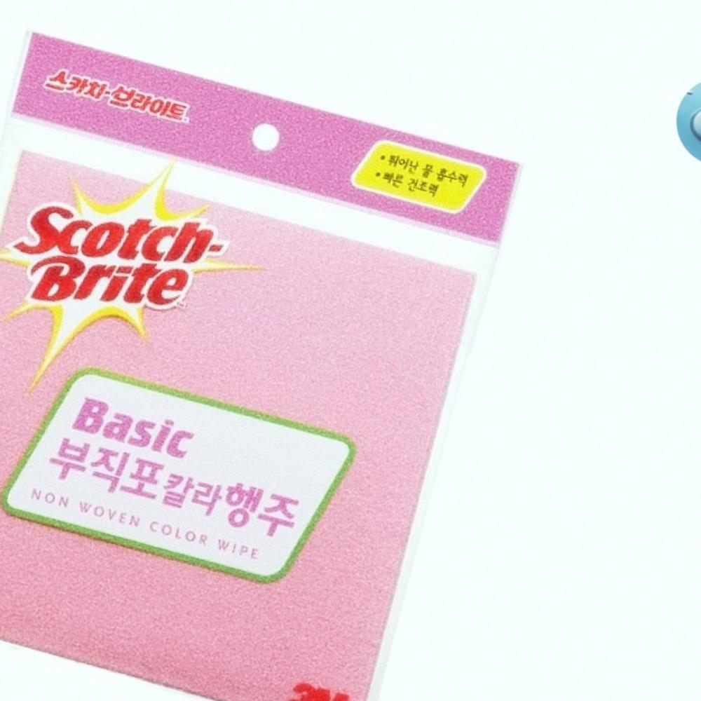 Oce 빠른 물 흡수 건조되는 국산 주방 행주 타올 컬러 3장 부직포 청소포 키친 헹주 타월 kitchen cloth