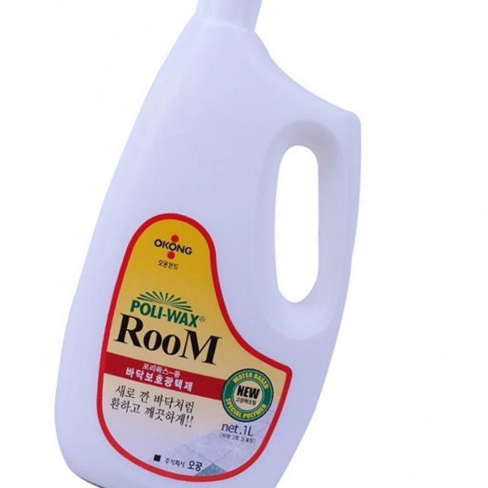 Oce 때타지 않는 바닥보호 투명막 광택제 포리왁스 1리터 다럭스타일왁스 악기광택 아스타일왁스