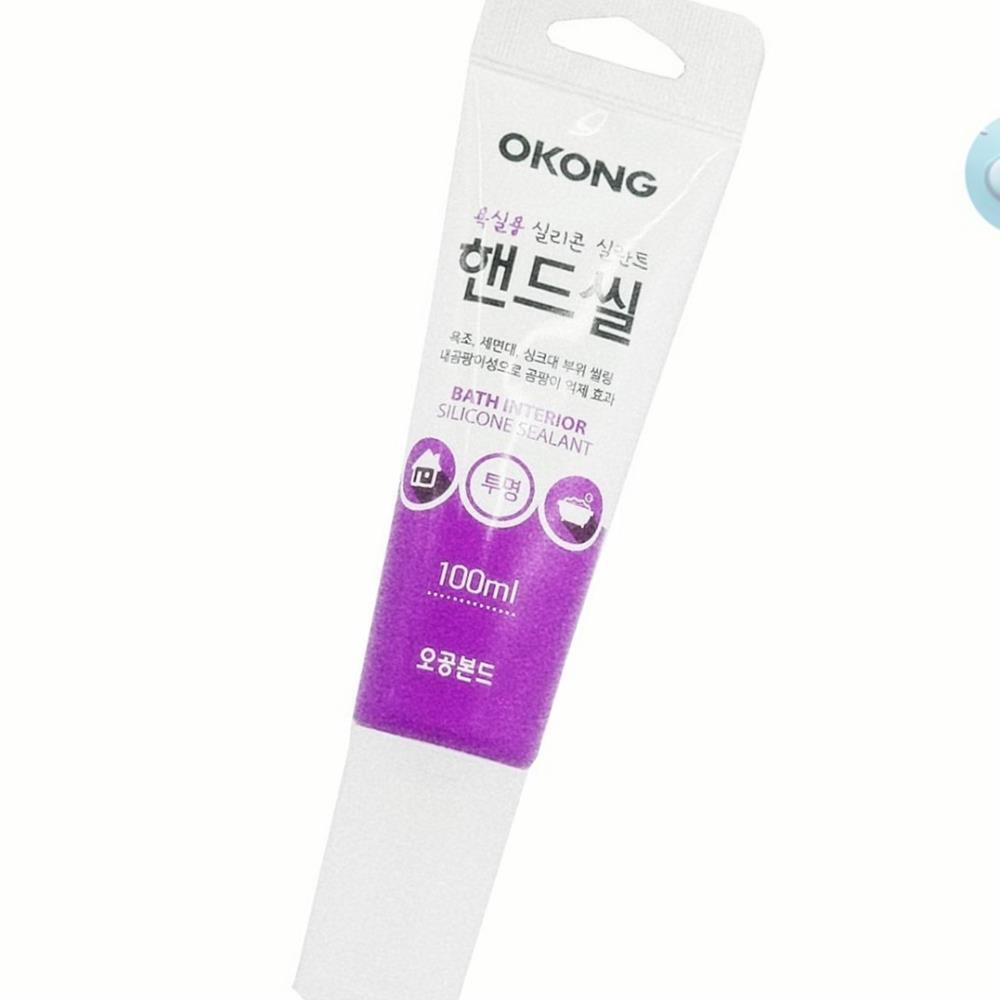 Oce 유리 창호 씰링 욕실용 실리콘 충전재 투명 100ml 샤시 인테리어 변성 실리콘 실링 실런트
