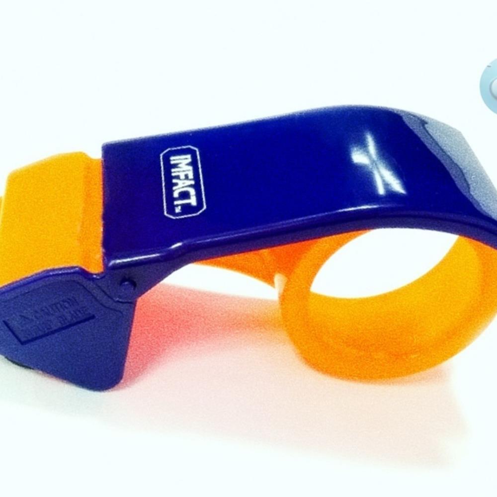 Oce 칼날 장착 일체형 테이프 커터기 50mm 플라스틱 본체 택배 박스 포장기 쉬운 컷팅기 박스 테이프 고정기