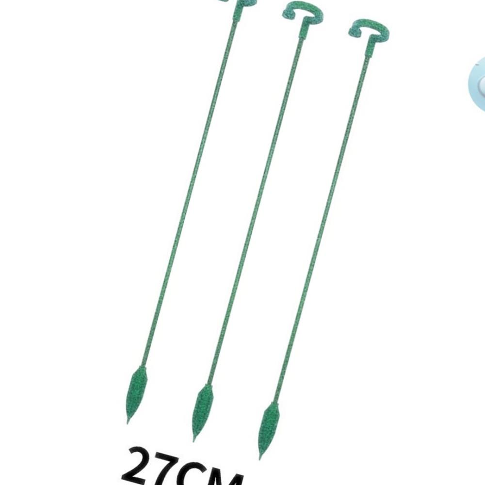 Oce 화초 줄기 보호대 꽃 식물 지지대 원예 고정 27cmx5ea 토마토 가지 녹색 플라스틱 화분 고추 화초