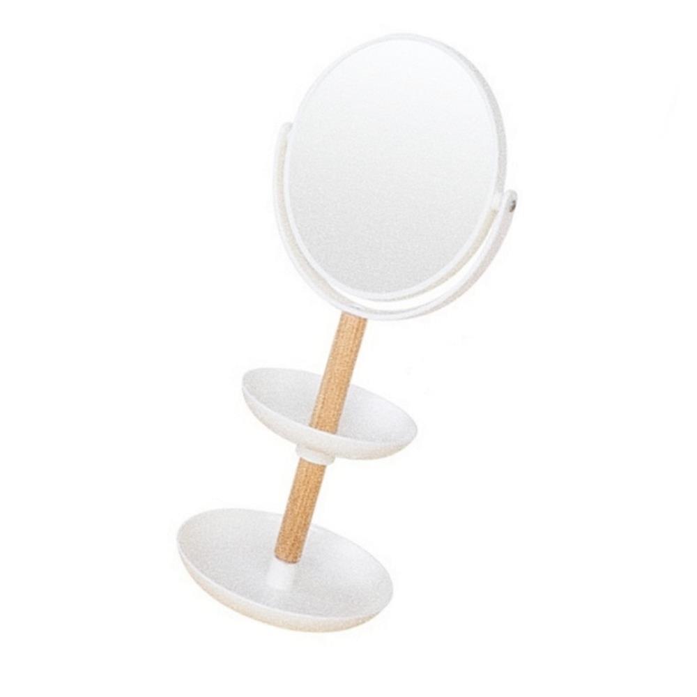 Oce 2단 수납선반 확대 거울 화장 메이크업 스탠드거울 학생 어린이 책상 빈티지 화장대 화장대 거울