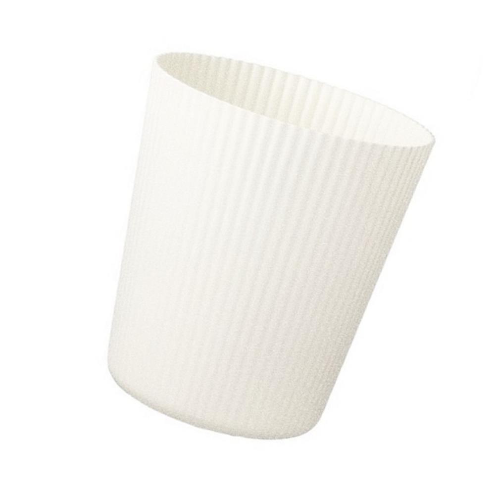 Oce 화이트 주름 플라스틱 화분 미니 휴지통 12cm 프라스틱 화분 식물 플랜트 팟 난 화초 생화