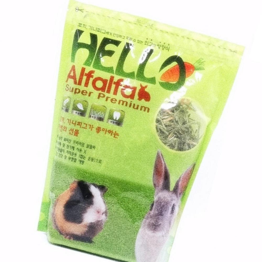 Oce 토끼 기니피그 건초 맛있는 알팔파 필수 사료 500g 키우기 용품 알파파 건초 rabbit food