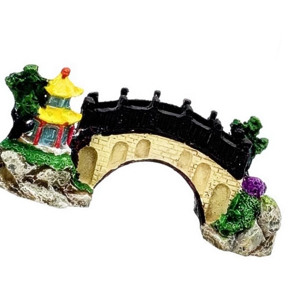 Oce 물고기 산란 놀이터 은신처 집과 구름다리 모형 모음 수조관 장식 꾸미기 어항 수족관 수조 치어 구피 새끼