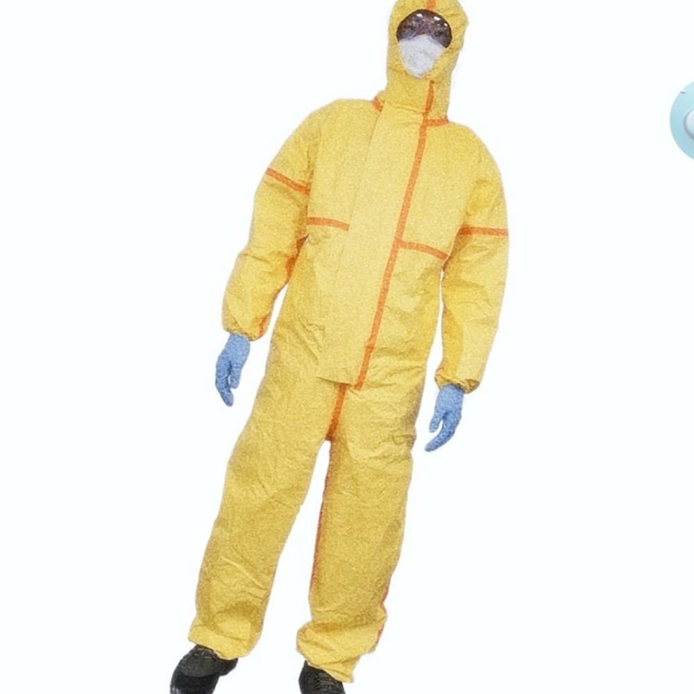 Oce 방진복 전신 안전복 위생 보호 작업복 앞면 이중덮개 크린룸 클린룸 피부 보호복 제약 바이오