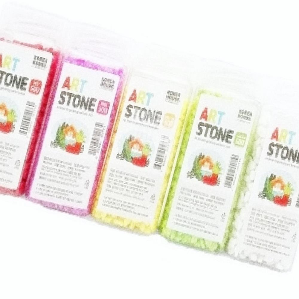 Oce 천연 원석 컬러 조경돌 수족관 화분 정원용 500g 색돌 색자갈 장식용 자갈 칼라 스톤 바닥재