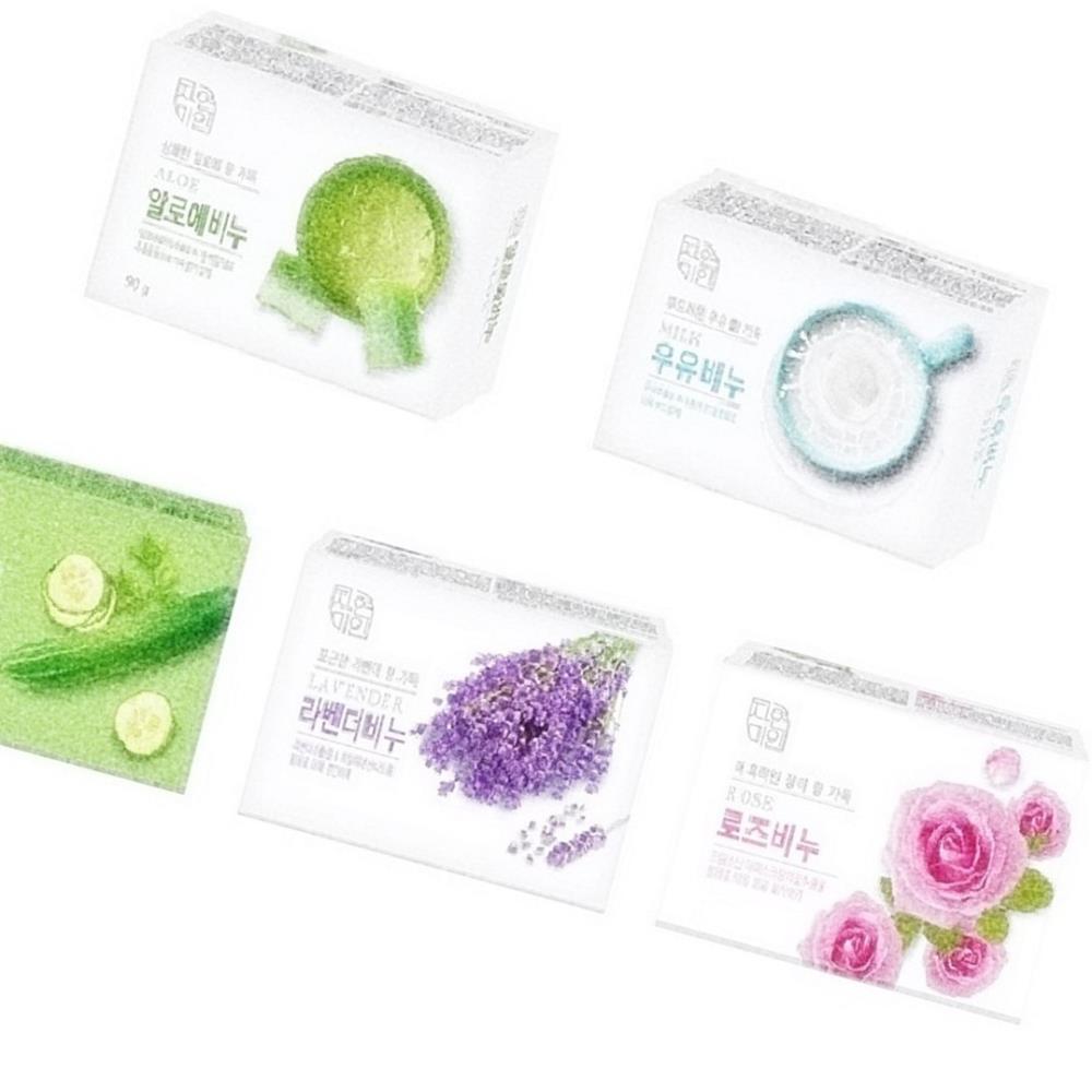 Oce 국산 식물유래 세정성분 순한 미용 비누 4ea 5타입 클렌징 바 항균 세균 제거 폼 핸드 워시