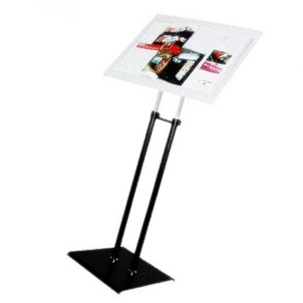 Oce 예약안내 입간판 강의스탠드 투폴대사각받침 블랙도장 센터 병원 학원 메뉴판 홍보판 지휘대 강연대