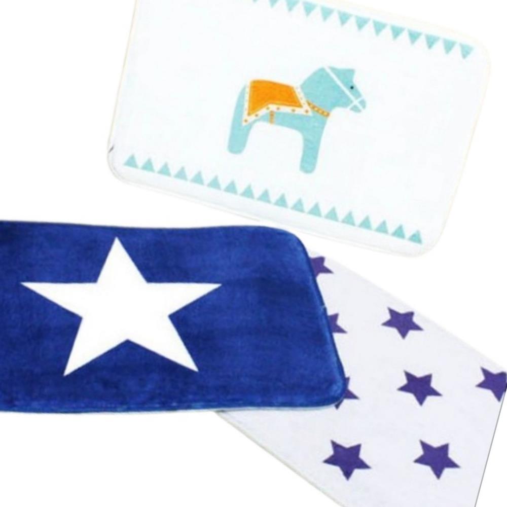 Oce 논슬립 극세사 사각 실내 현관 발매트 포인트 캐릭터 베란다 카펫 침실 미니 카페트 출입문 깔판