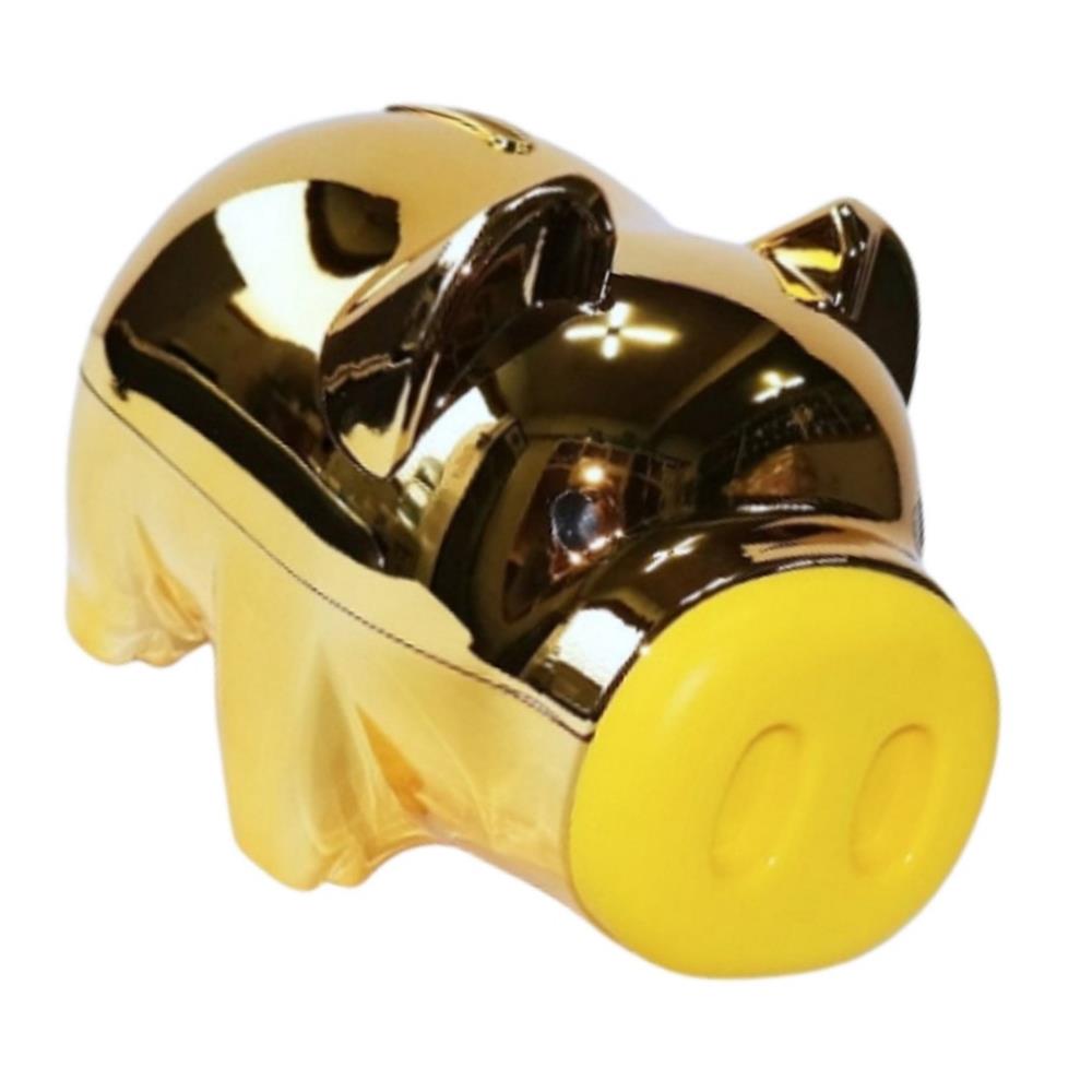 Oce 황금 저금통 피그 뱅크 코인통 대 용돈 코인 케이스 유아동 금고 피기뱅크