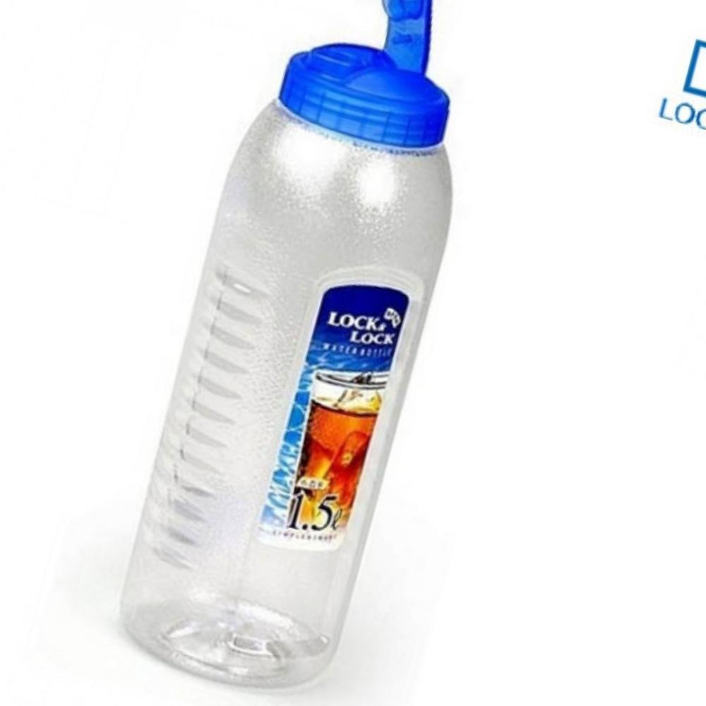 Oce 넓은 입구 원터치 캡 투명 플라스틱 물병 1.5L 음료 차 커피 원터치 믹서 레저 등산