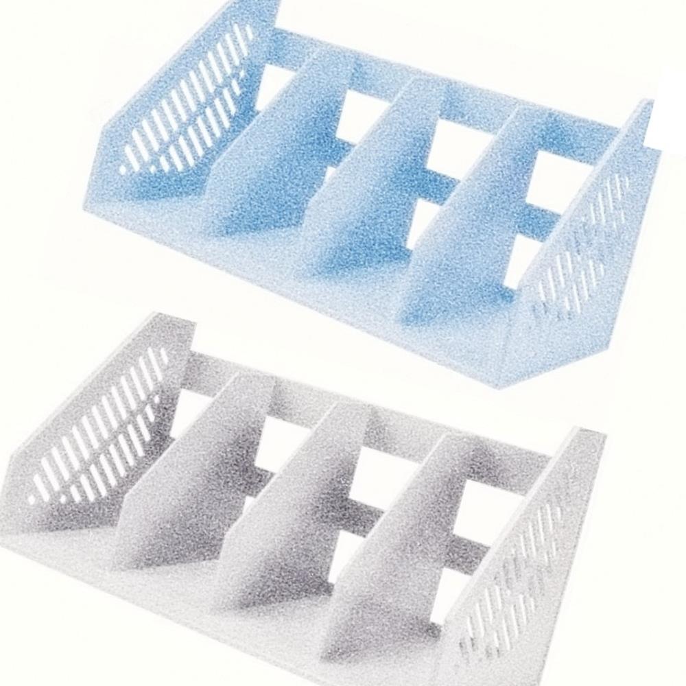 Oce 국산가볍고튼튼한 4칸 책꽂이 교과서 책상 정리대 2종 플라스틱 책꽂이 서류 꽂이 북엔드 바인더