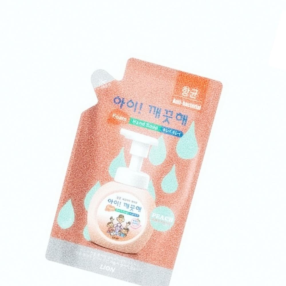 Oce 미세먼지 세균 씻는 거품 손 세정제 복숭아향 리필 버블 솝 클렌저 핸드 워시 폼 거품 비누