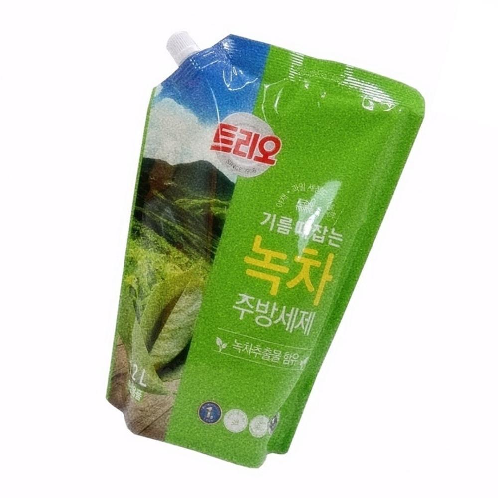 Oce 과일 야채 1종 세제 녹차성분 1.2L 리필 손 보호 성분 설겆이 용품 맨손 설거지