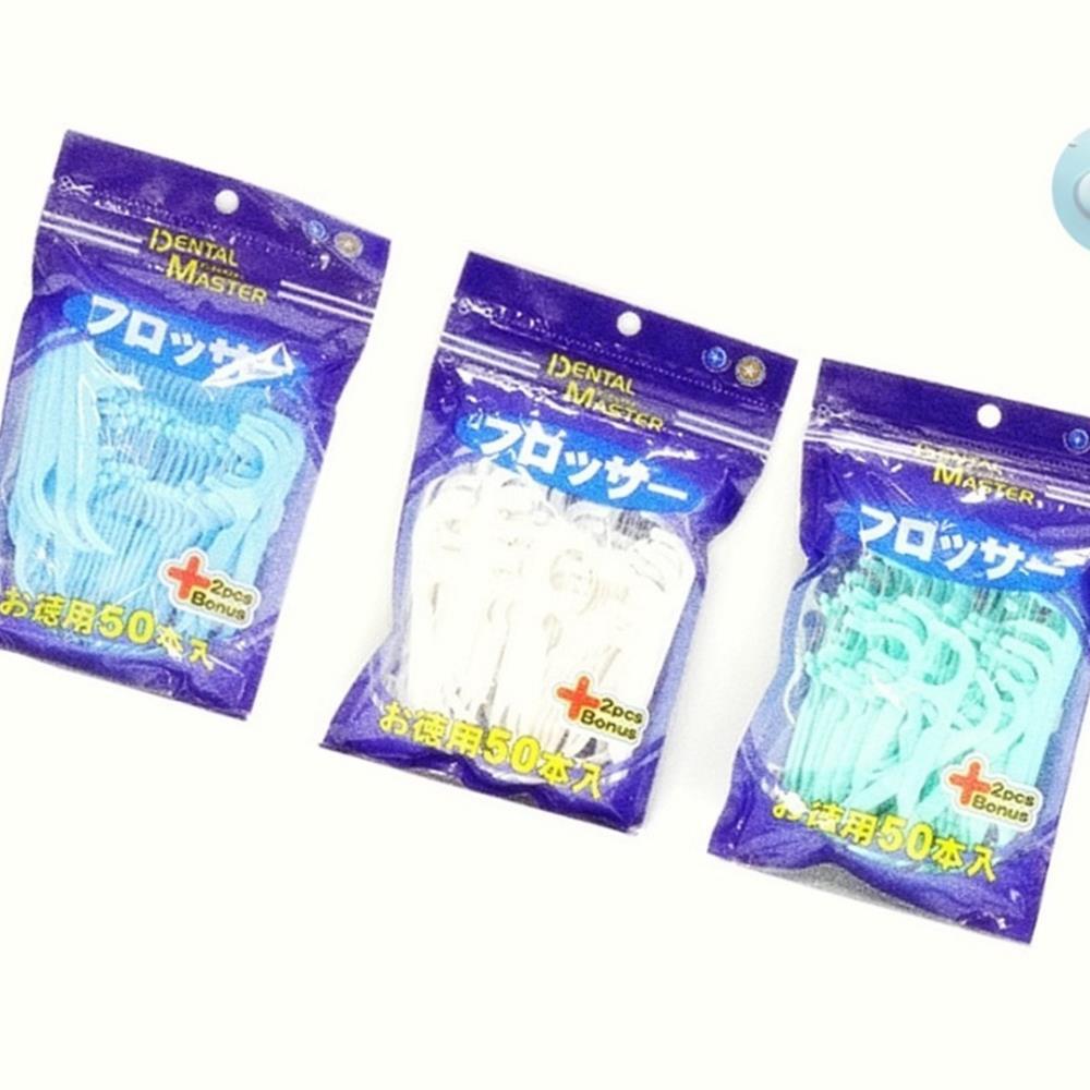 Oce 손잡이형 치실 이쑤시개 충치예방 프라그제거 52ea 치과 병원 치간칫솔 치주질환 잇몸 구강 청결 용품