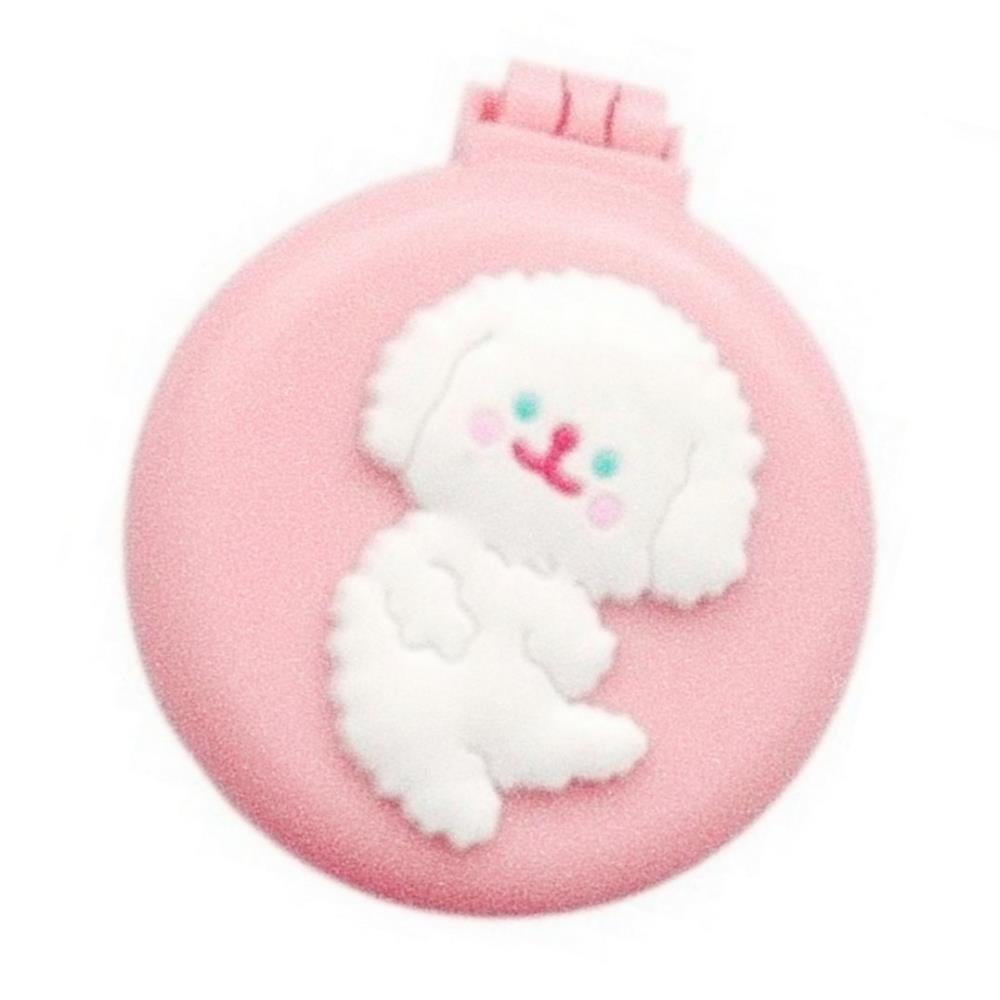 Oce 귀여운 휴대용 브러쉬 거울 세트 쿠션 머리빗 컴팩트 화장경 콤팩트 미니 손거울 휴대용 두피 자극