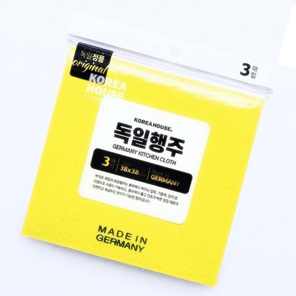 Oce 독일산 부직포 다목적 타올 3장 차량 걸레 기름기 물때 세척 차박 타올