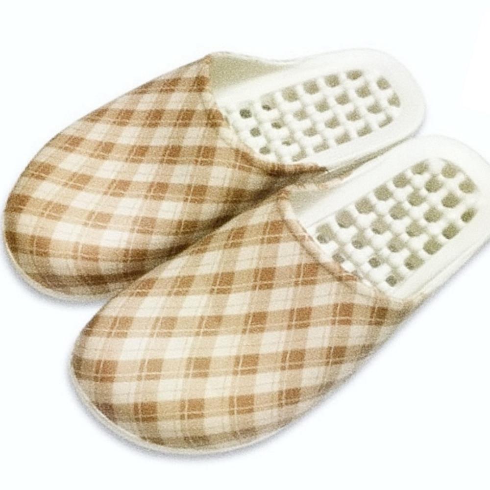 Oce 물 잘 빠지는 욕실 화장실 신발 막힌 욕실화 체크무늬 목욕탕 사우나 지압 발바닥 발등 낮은 욕실화