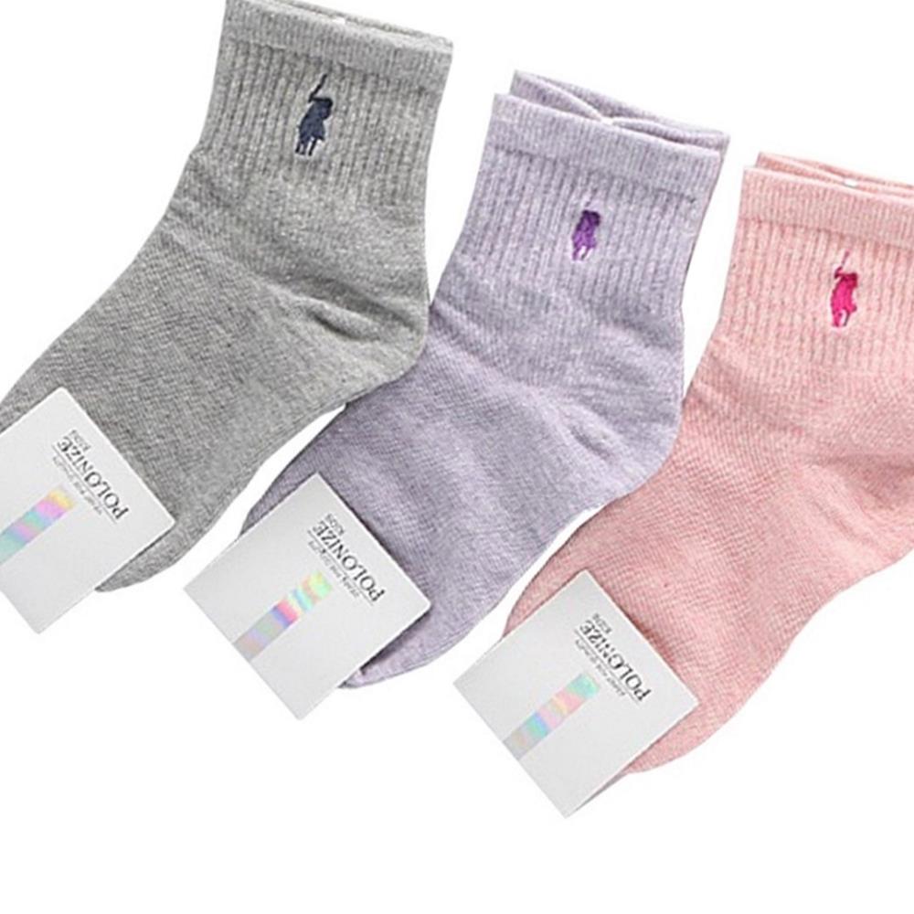 Oce 쫀존 발목로고 심플 논슬립 아동양말 3-4세 3켤레 취침 미끄럼방지 단목 중간